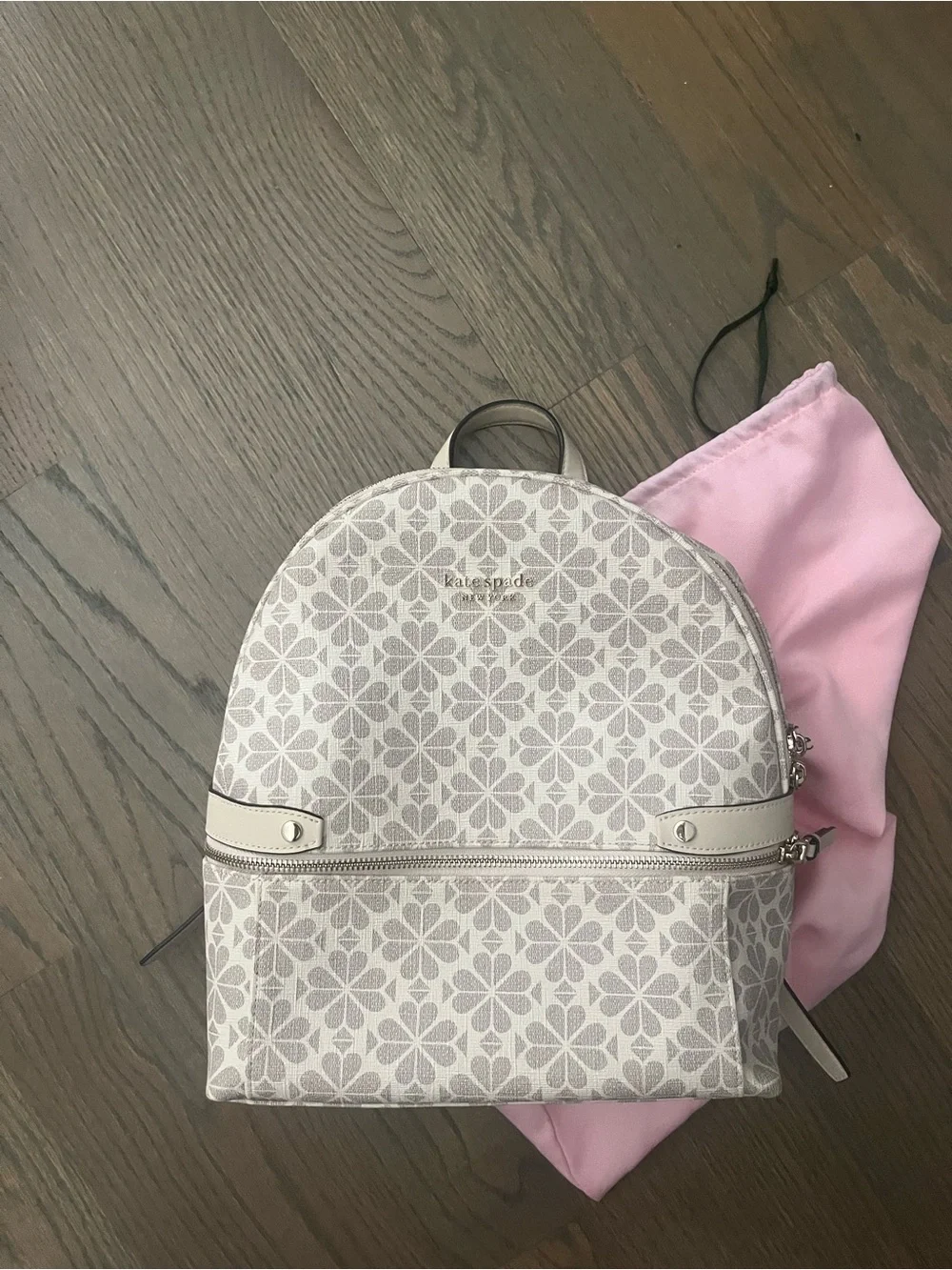 kate spade Cream Floral Pattern Mini Backpack